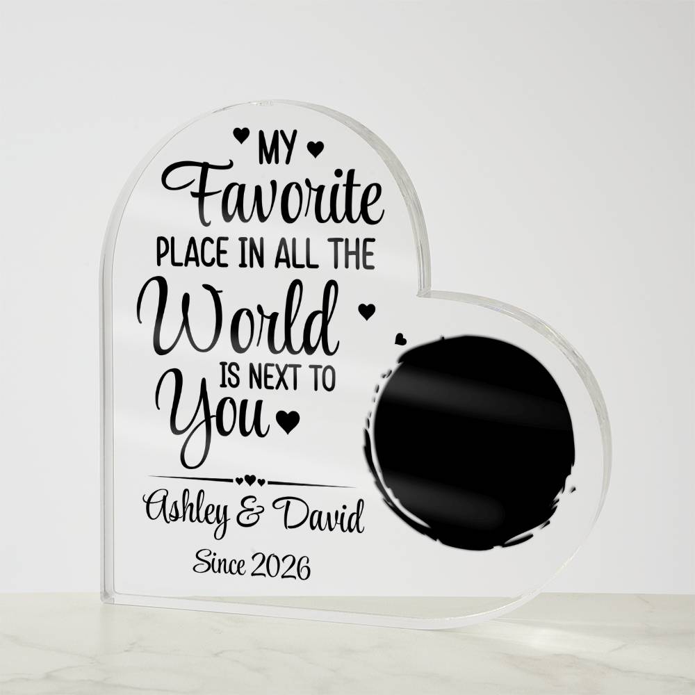 Acrylic Heart Plaque