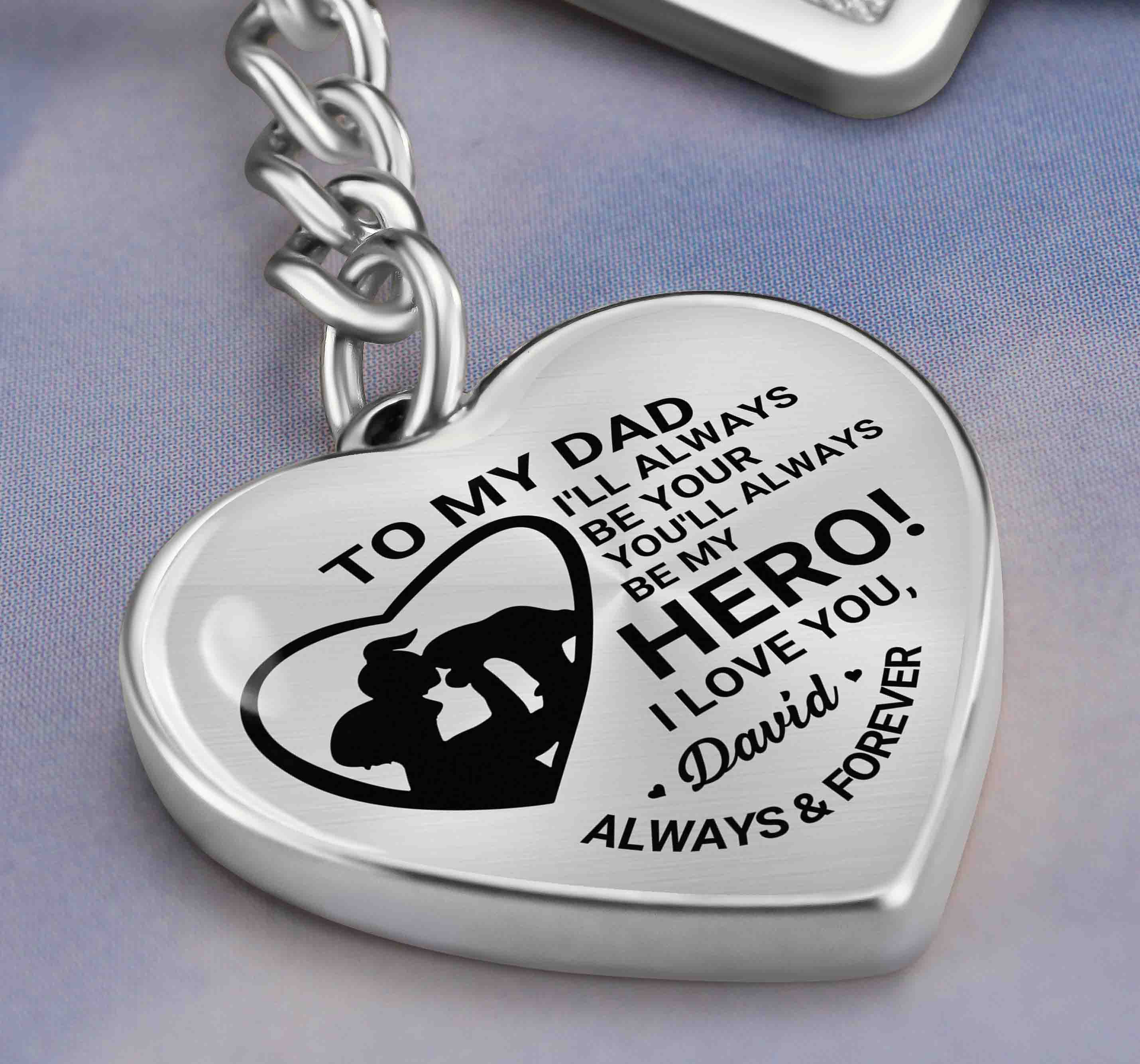 Love David dad keychain