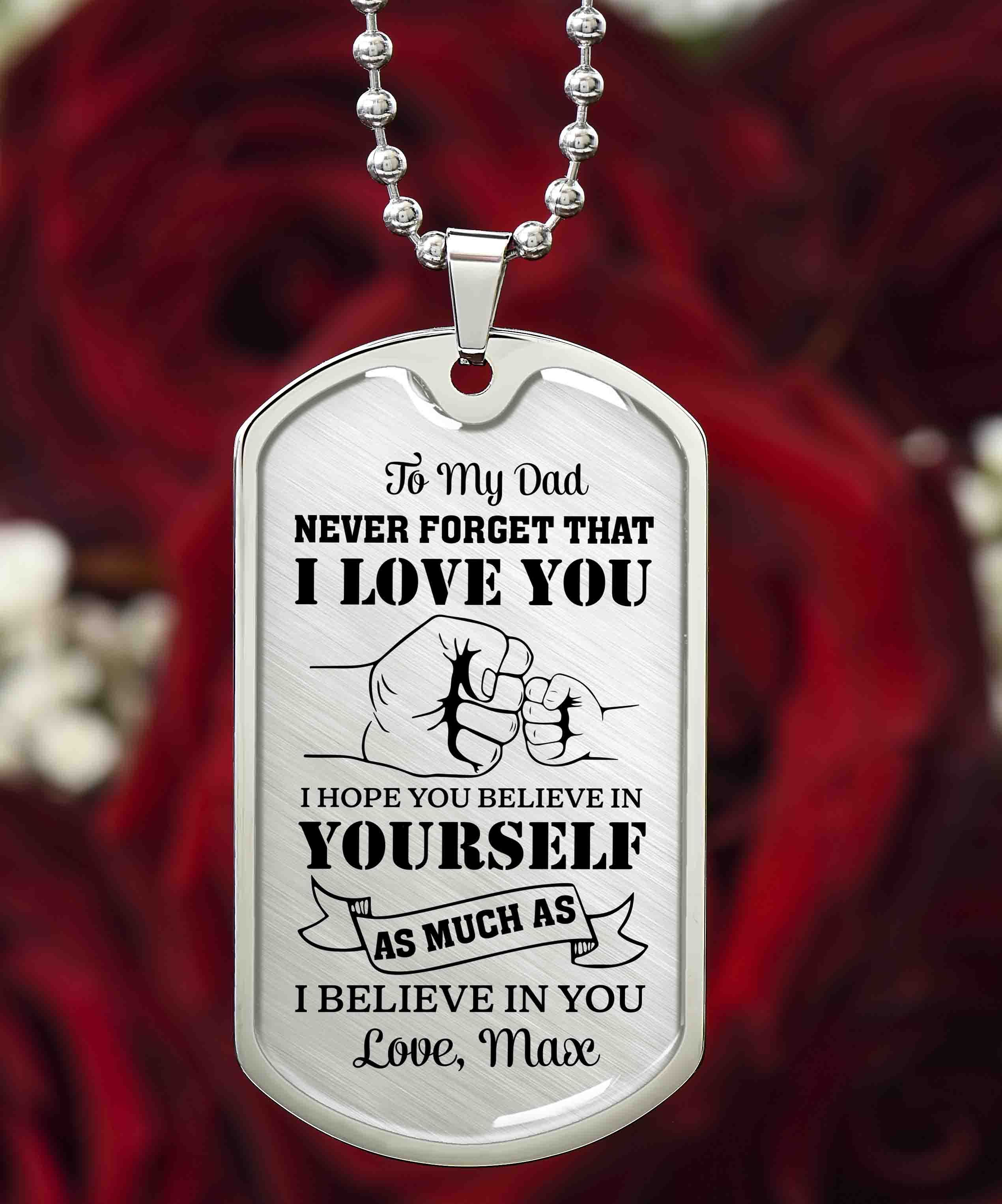 Father’s Day necklace gift for dad