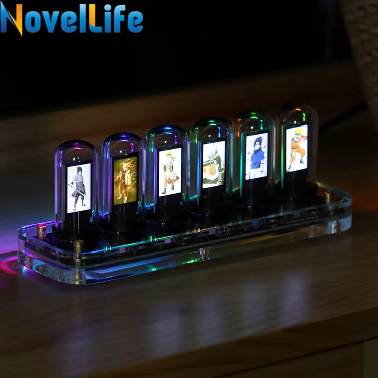 Novellife SE Nixie Tube Clock Kit Digital Calendar Stopwatch Time Photo Display Gesture Control Creative Desk Decoration Gifts