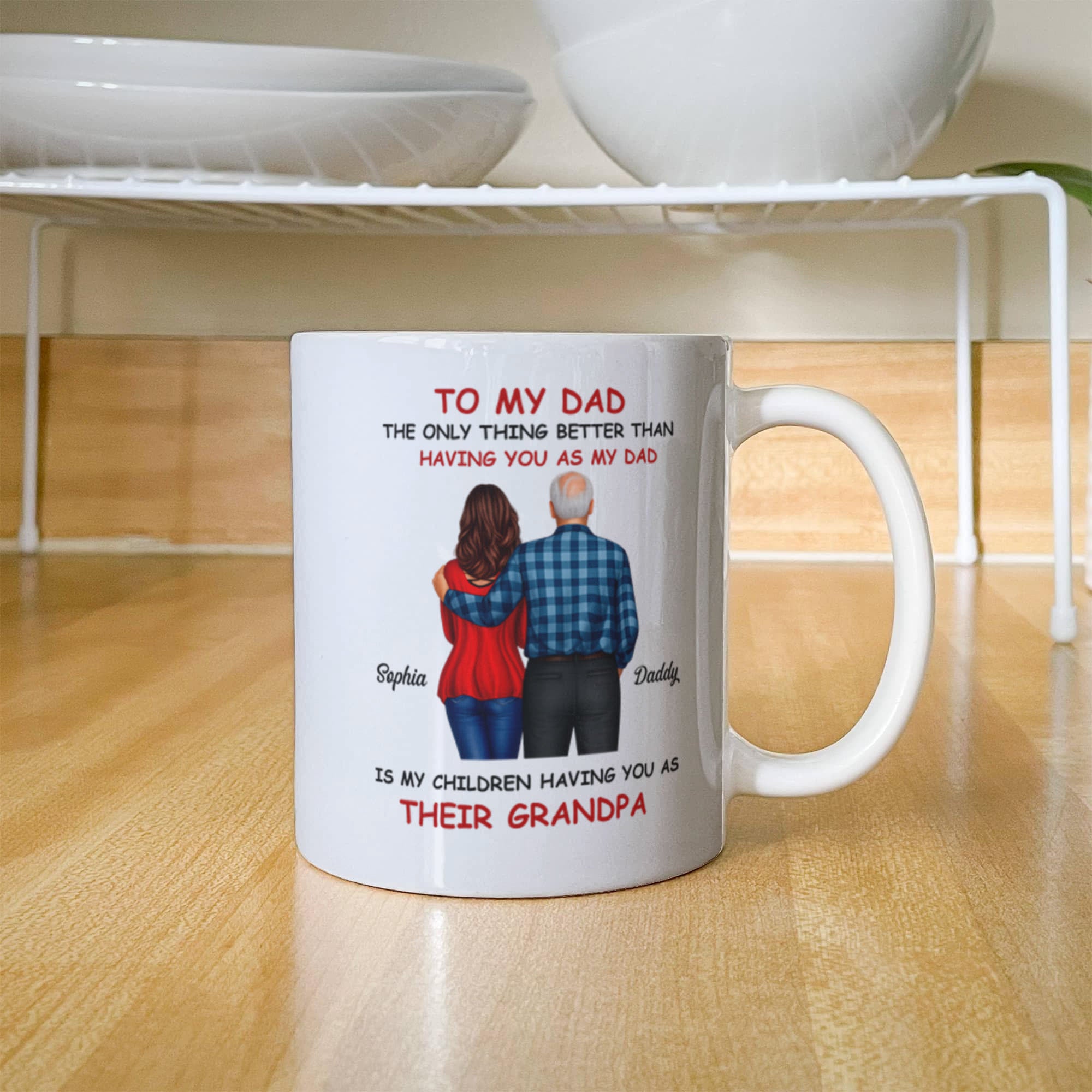 To My Dad Grandpa Mug