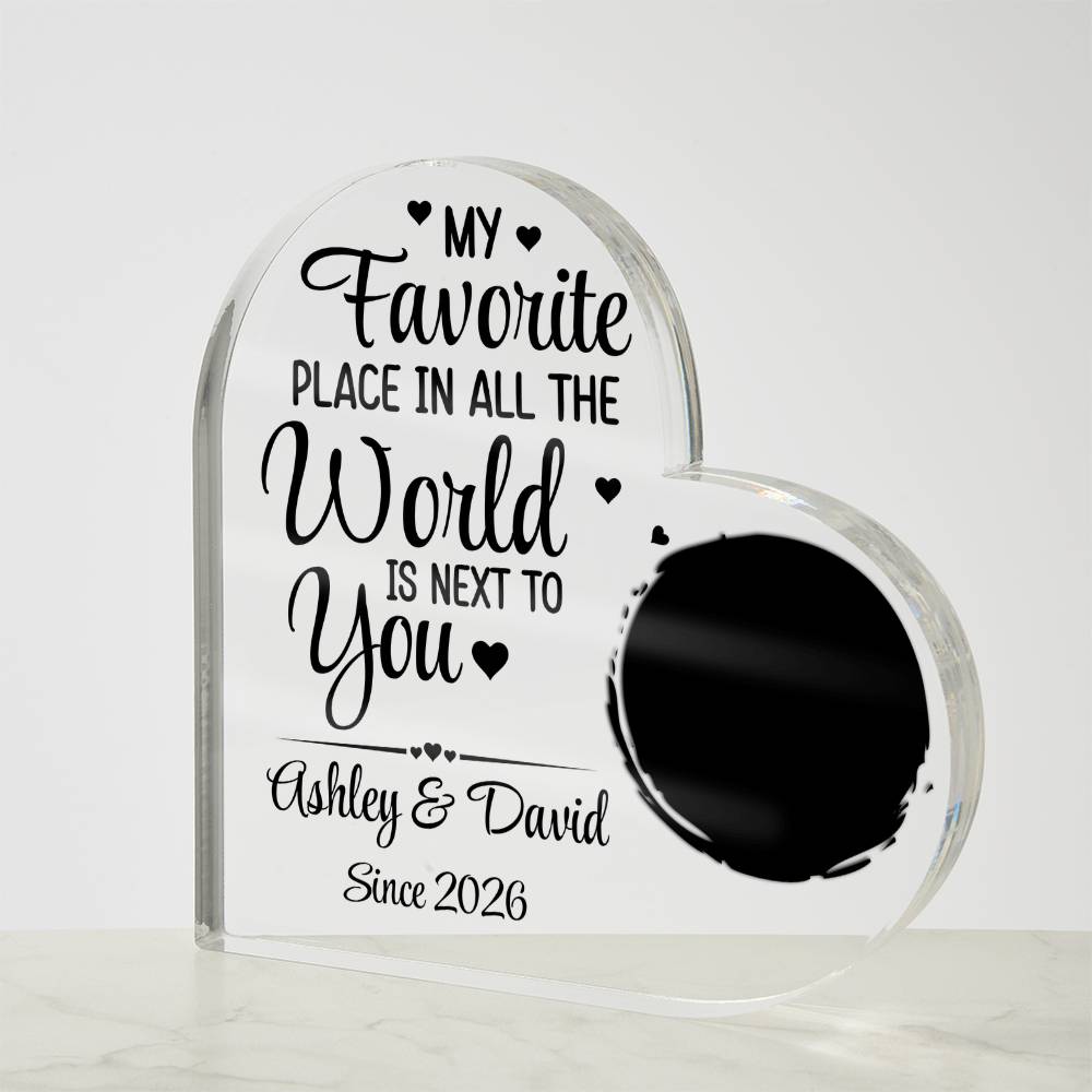 Acrylic Heart Plaque