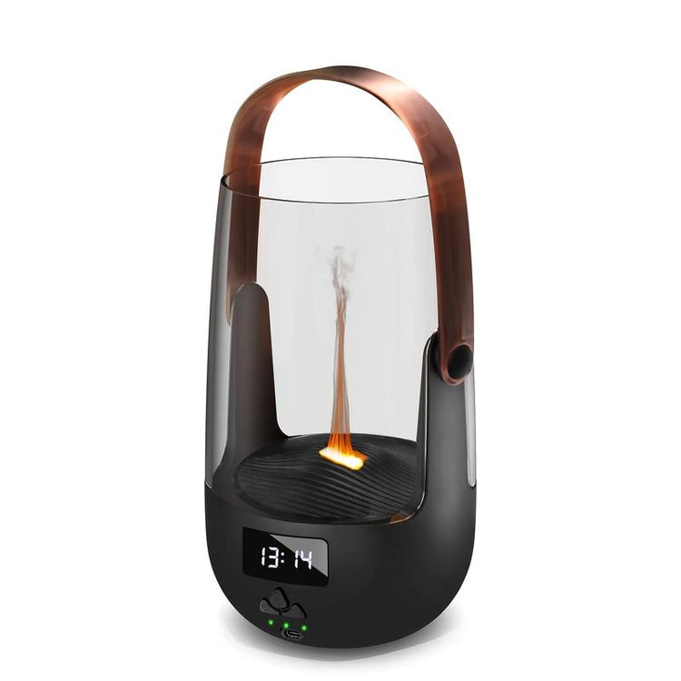 Transform Your Space with the Cozy Nights 200ML Vintage Flame Diffuser - Programmable Aromatherapy & Safety Auto-Off