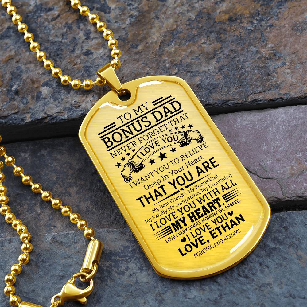 Sentimental bonus dad necklace