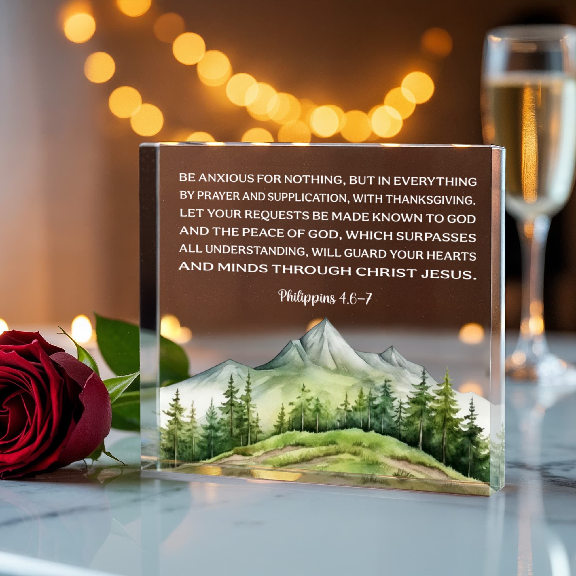 Faith and Encouragement Acrylic Display Piec