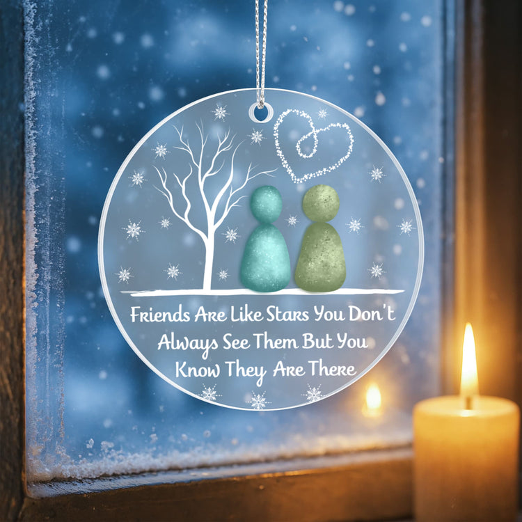 Two Friends Winter Scene Decoration