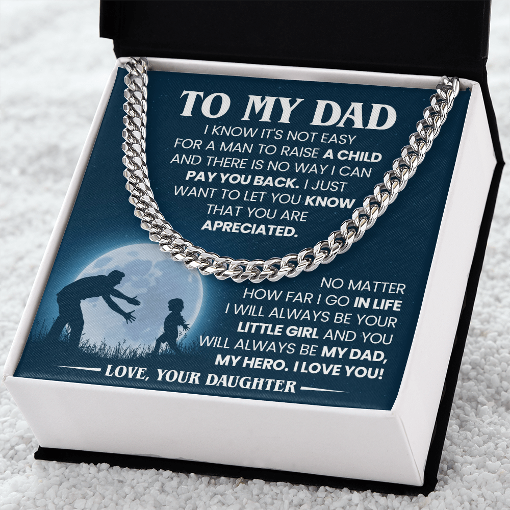 Father Appreciation Necklace Gift