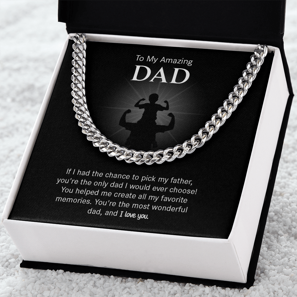 Father Appreciation Necklace Gift