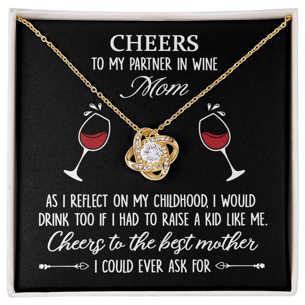Mother’s Day Necklace for Wine Lover Mom