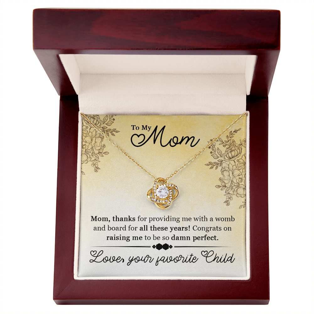 To My Mom Funny Necklace