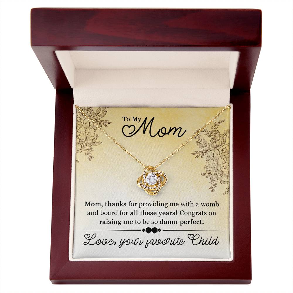 To My Mom Funny Necklace
