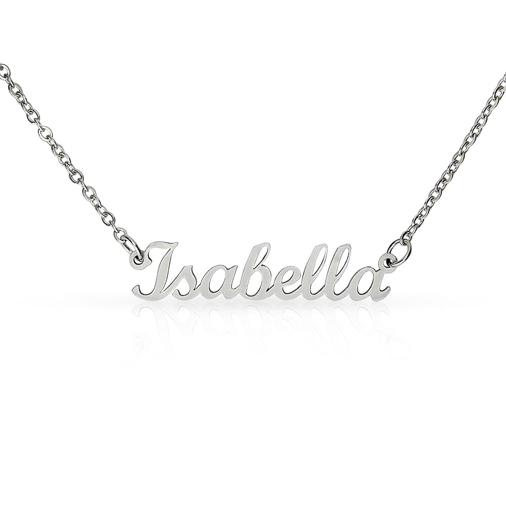Personalized Classic Nameplate Necklace - Custom Script Jewelry