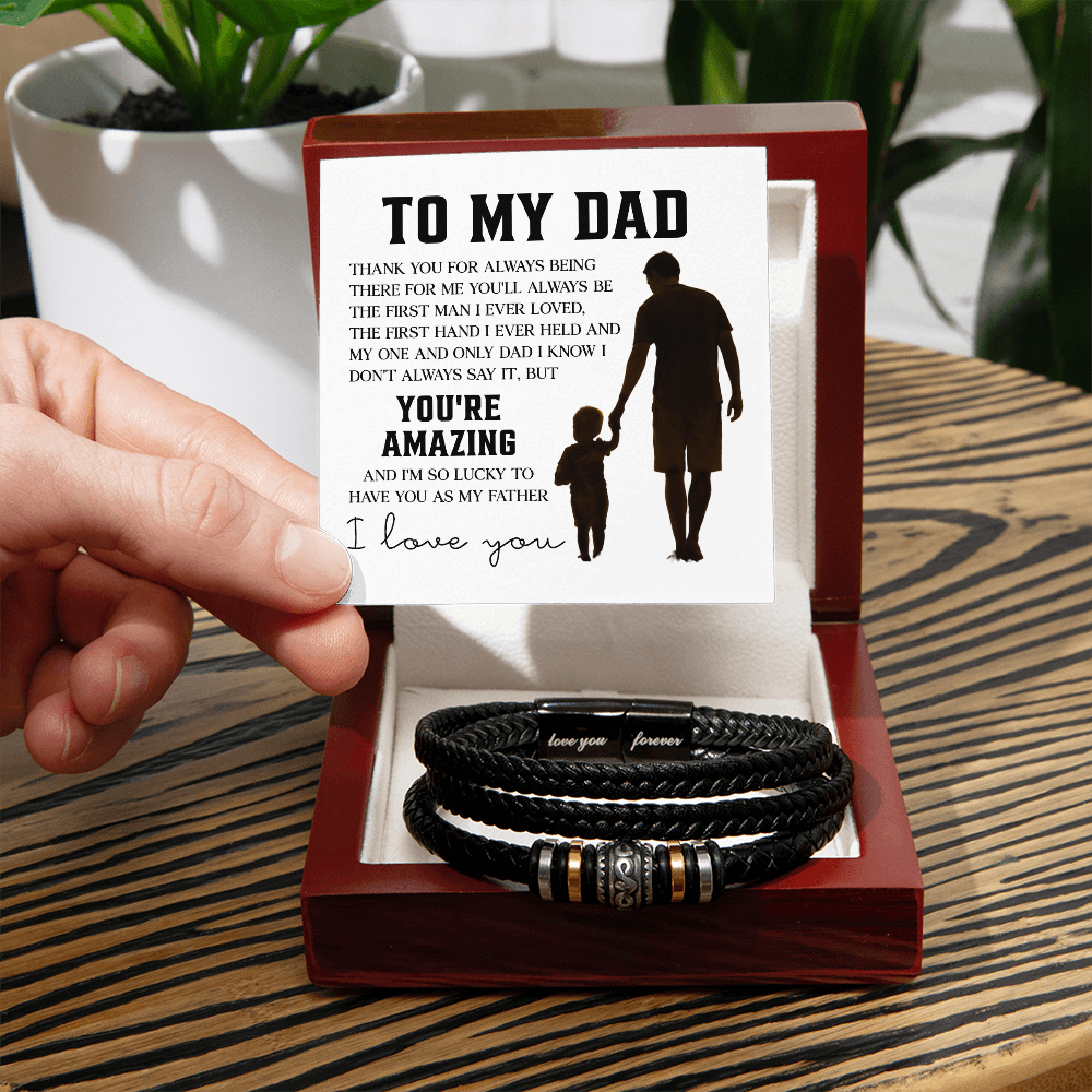 To My Dad Inspirational Acrylic Plaque – Father and Child Keepsake Gift, Father&
