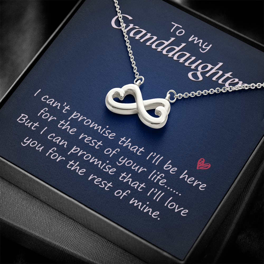 Granddaughter Infinity Heart Necklace - Eternal Love Gift from Grandparent