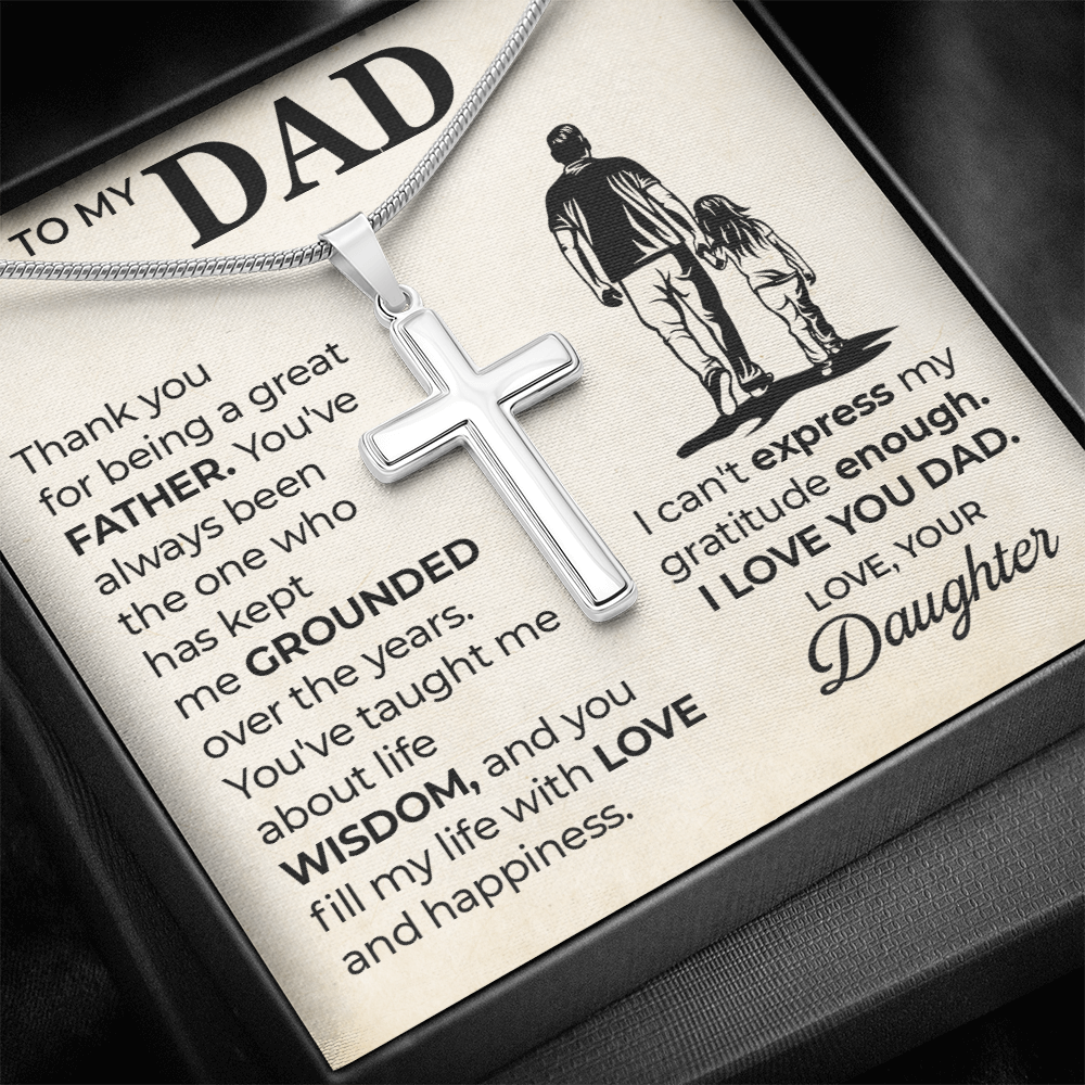 Faith Cross Necklace for Dad
