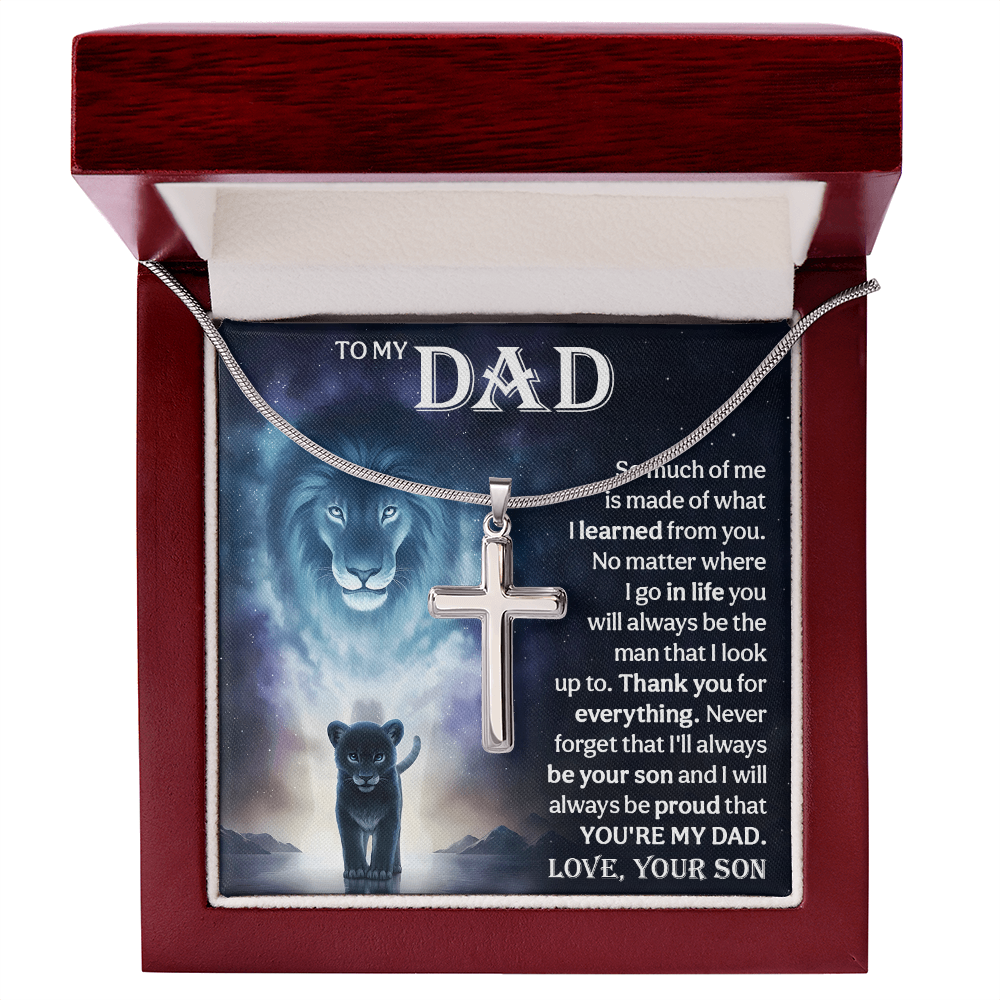 Lion Father Son Necklace Gift