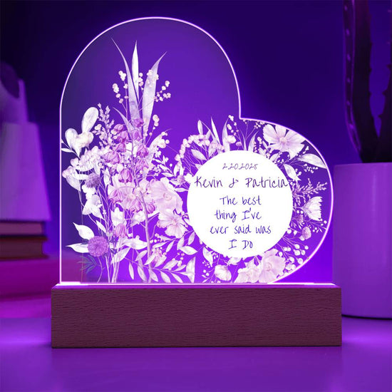 Acrylic Heart Plaque