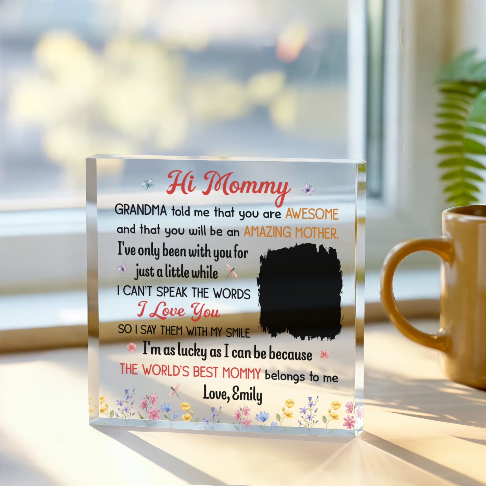 New Mom Keepsake Gift Plaque