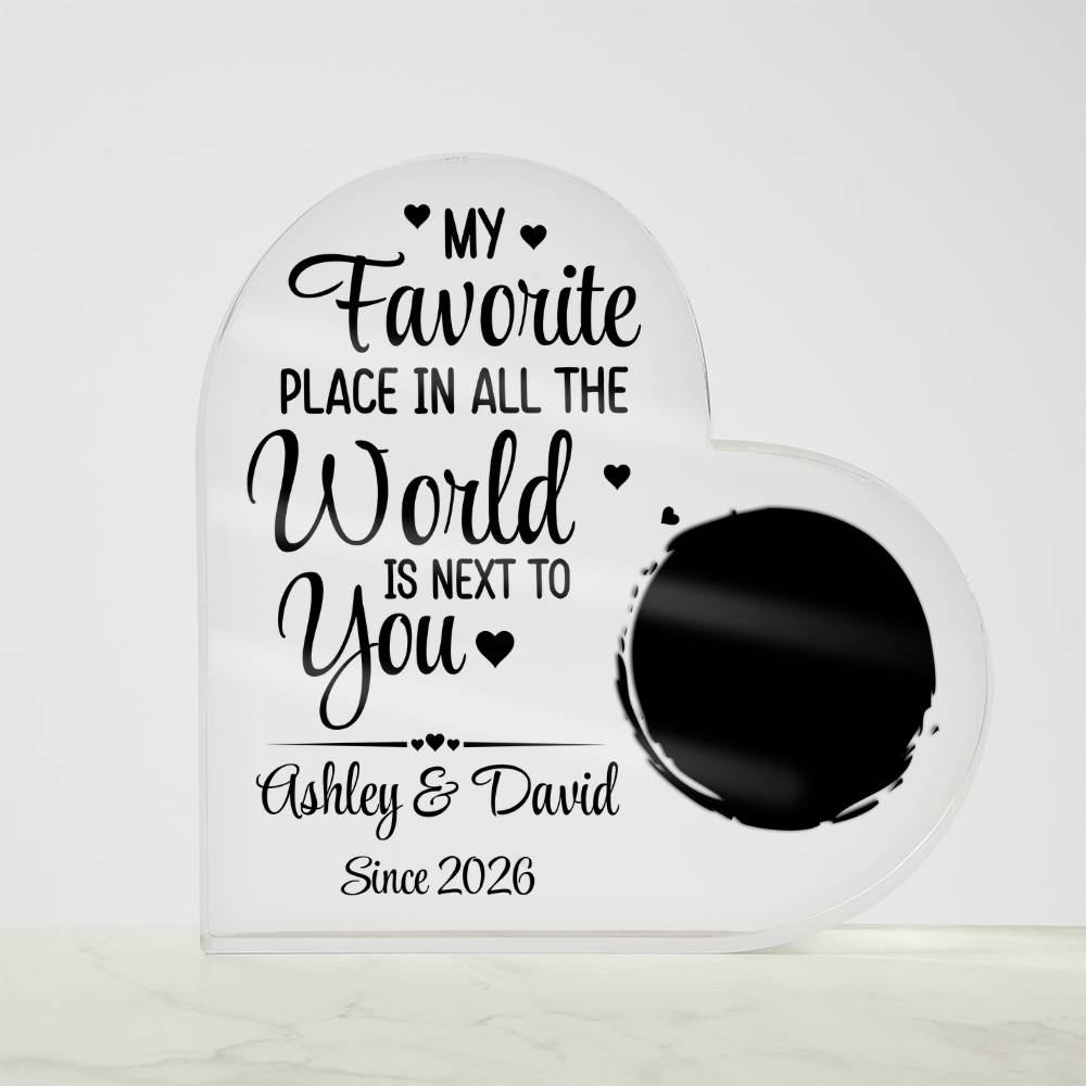 Acrylic Heart Plaque