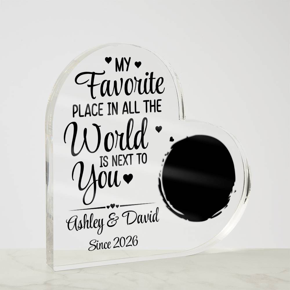Acrylic Heart Plaque