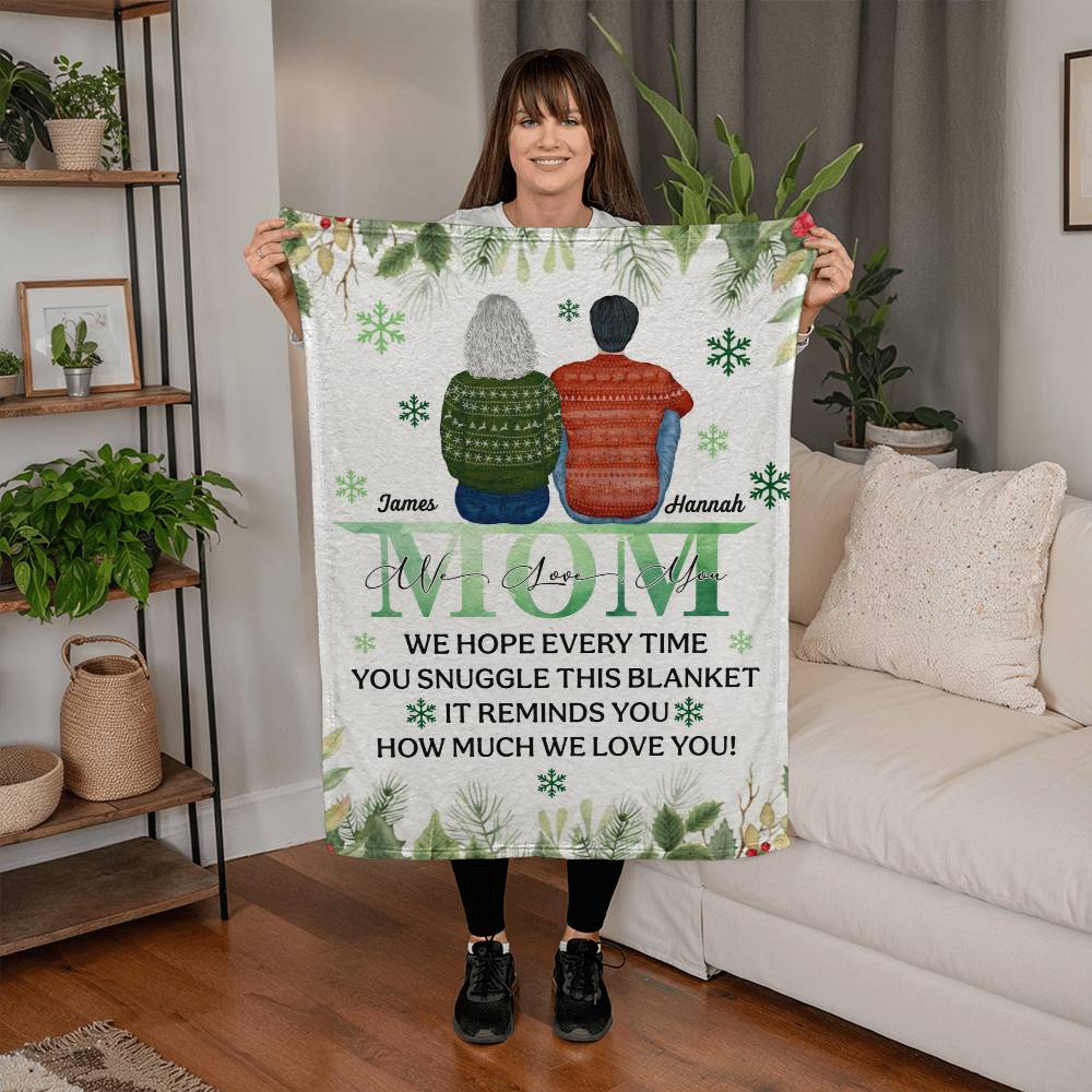 Christmas Blanket Gift for Mom