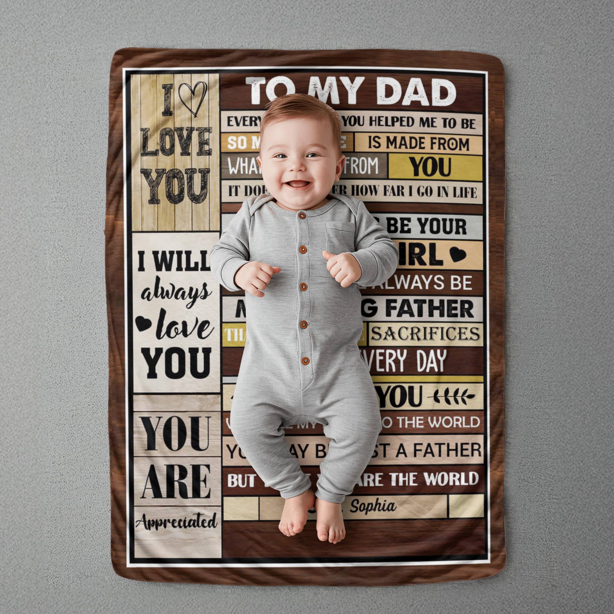 Christmas gift for dad blanket