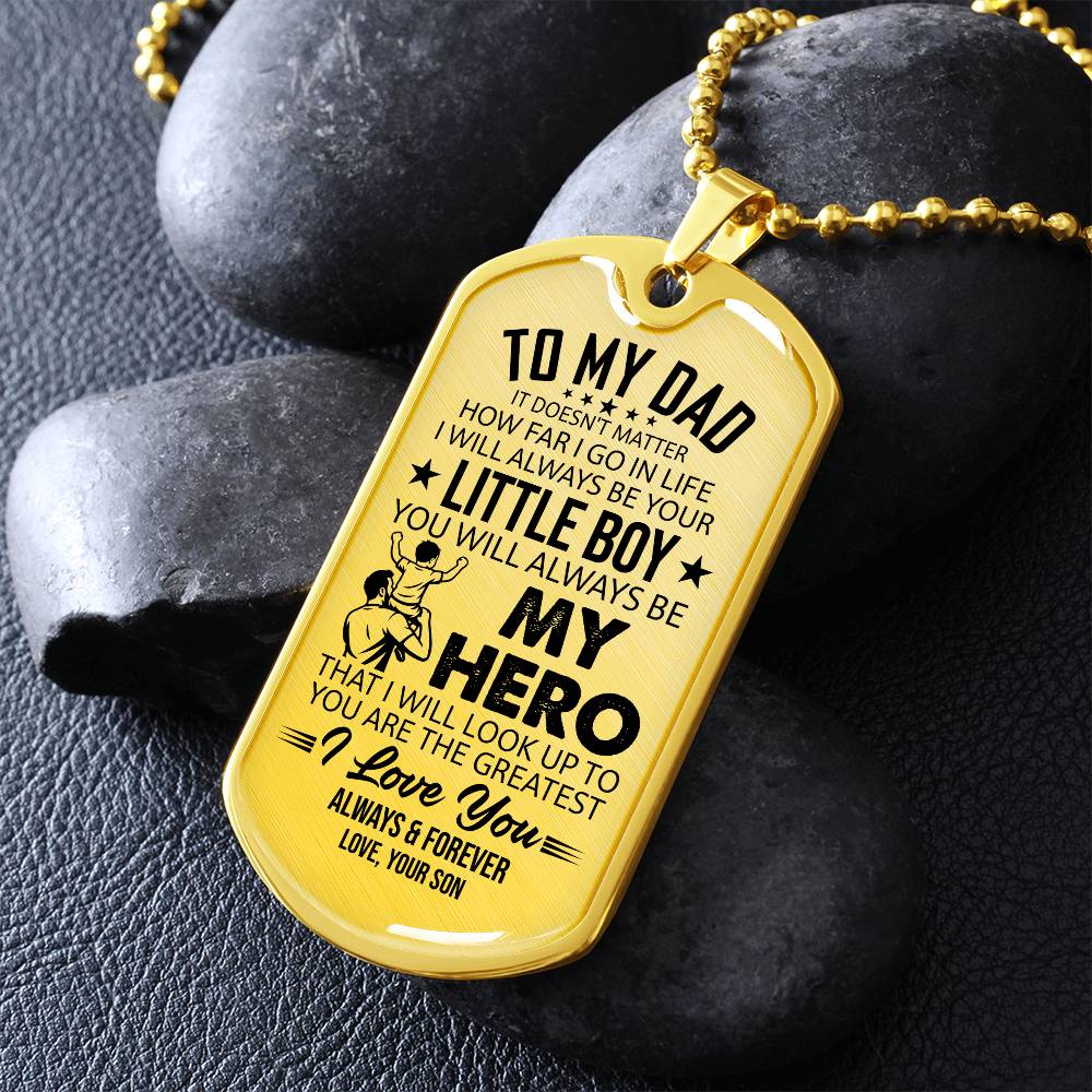 Dog Tag Necklace with Engraving