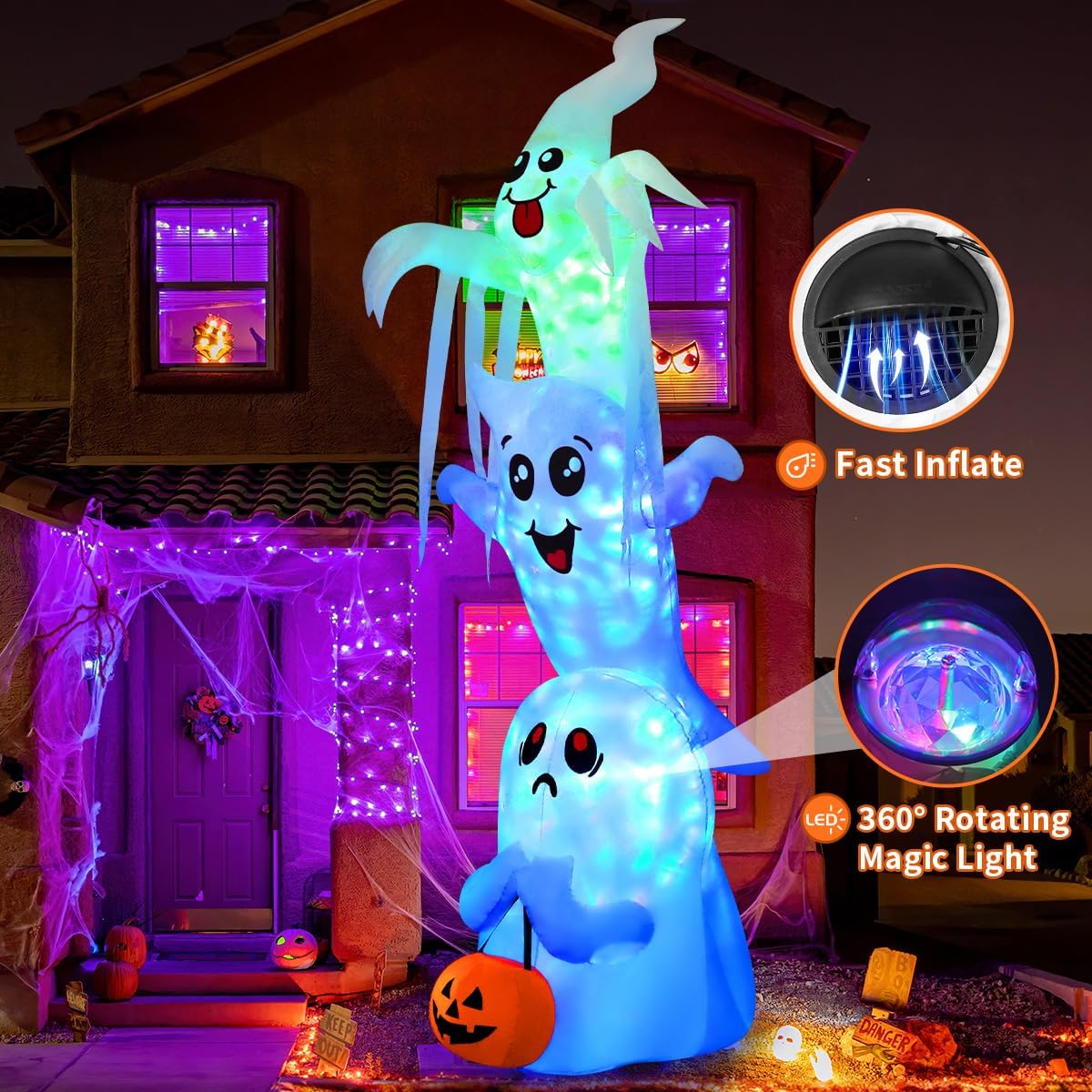 Spooky Ghost Trio Inflatable