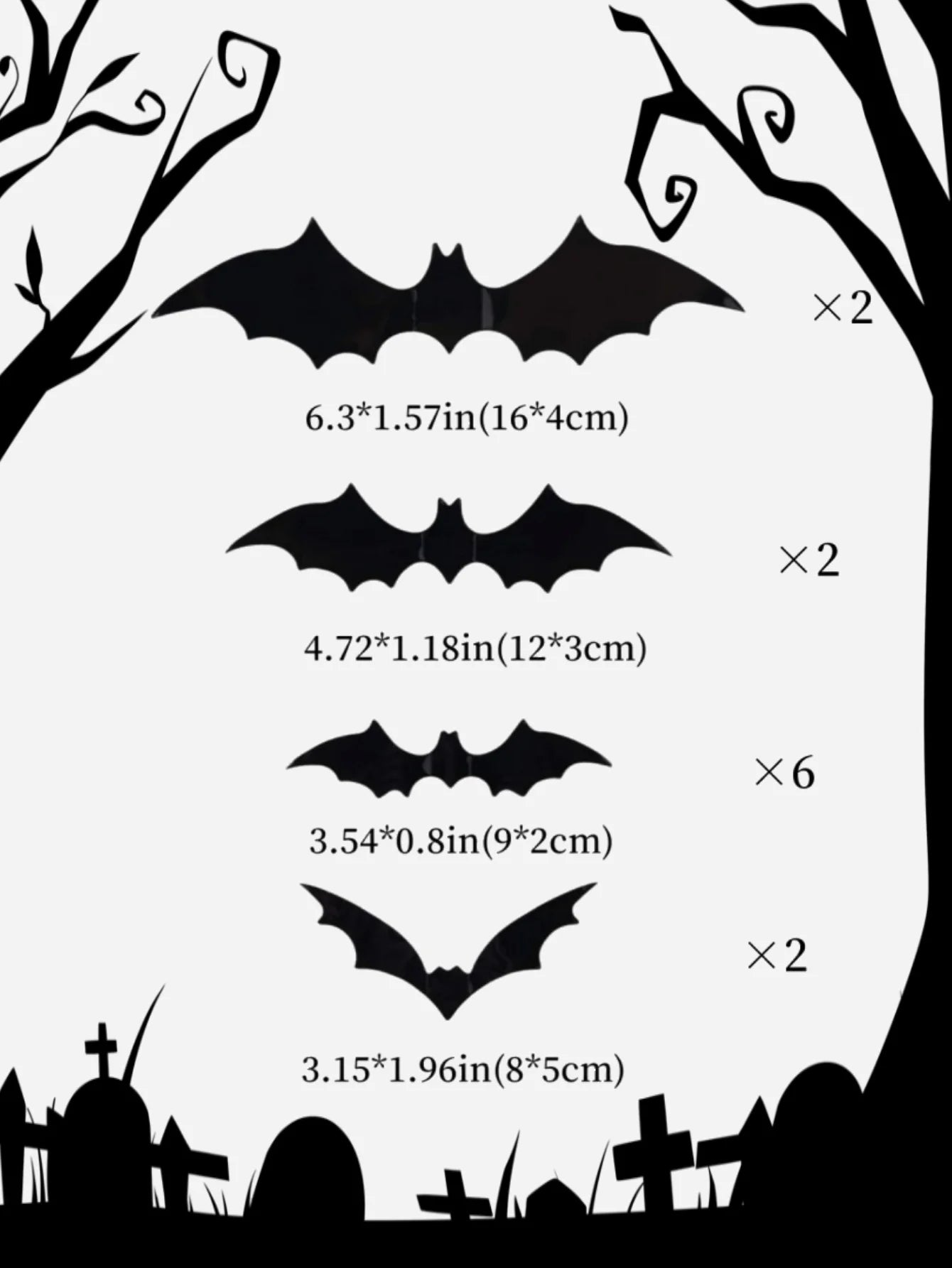 Spooky Bat Wall Stickers