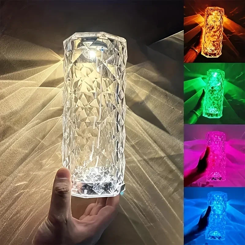 Crystal Rose Touch Lamp (16 colors)