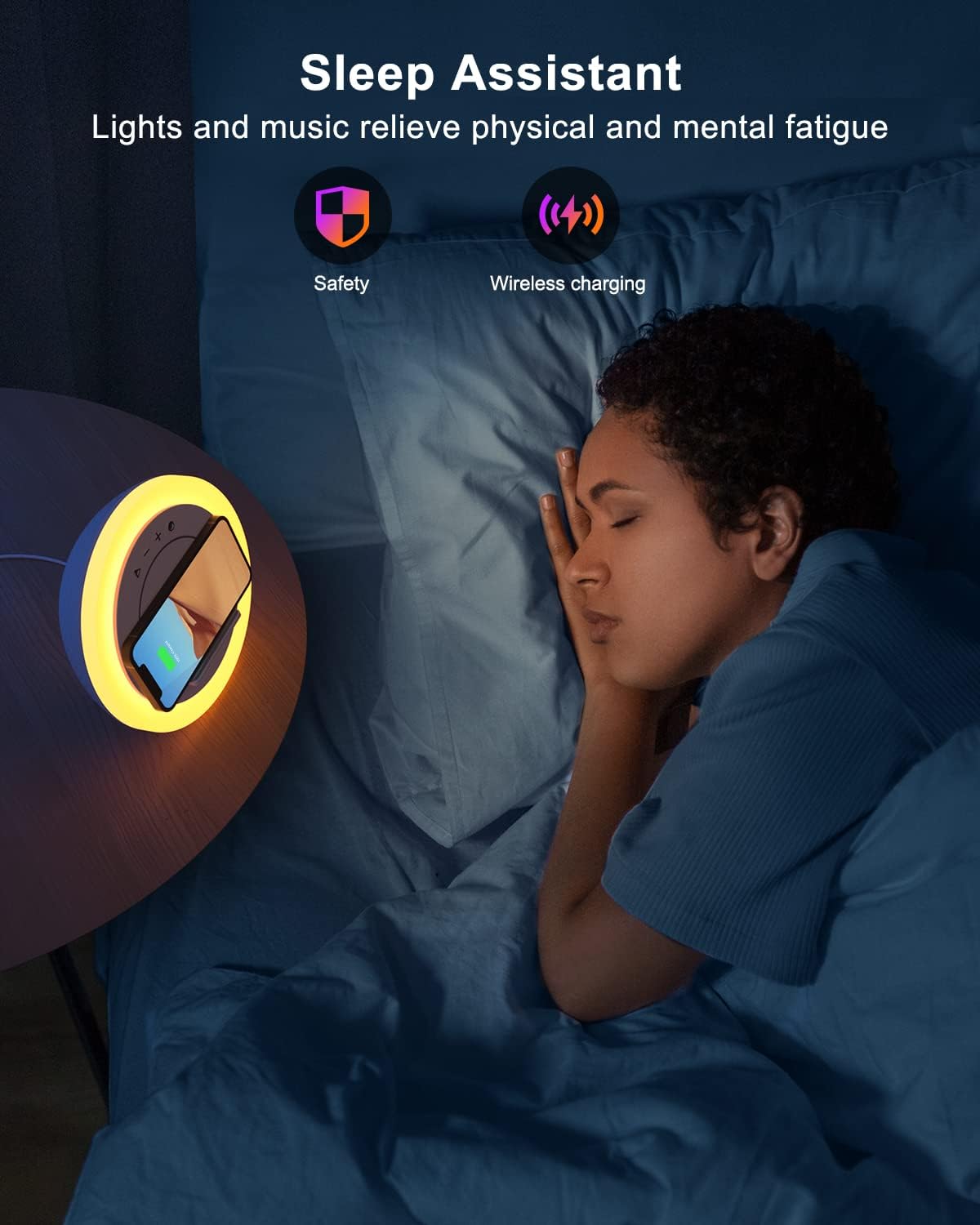 GlowWave Bluetooth Speaker and Wireless Phone Charger