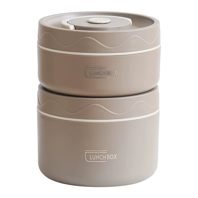 Portable Thermos Lunch Box Set Stackable Bento Box for Kids Adults School Picnic Fruit Salad Food Container Insulated Lunch Bag