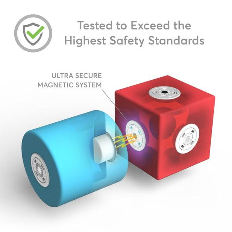 Blockaroo Magnetic Foam Blocks – STEM Preschool Toys for Children, Toddlers, Boys and Girls, the Ultimate Bath Toy – 100 Piece Set with Toy Chest, Bath Building Blocks, Engineering Toys for Kids 3-6