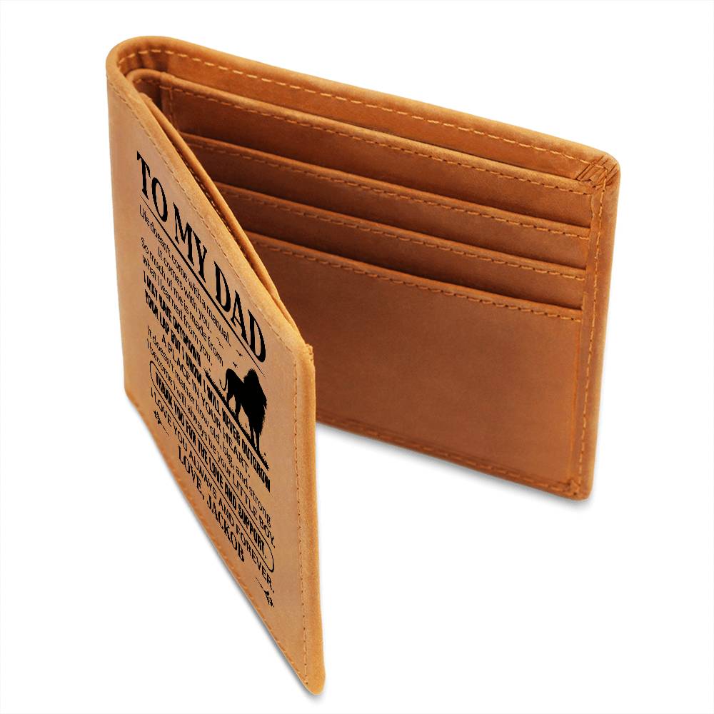 Personalized To My Dad Leather Wallet - Emotional Father&