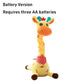 2025 Upgraded Music Giraffe Ornament English Version Singing, Dancing Repeating Your Words with Shining LED Lights Kid Day Gifts