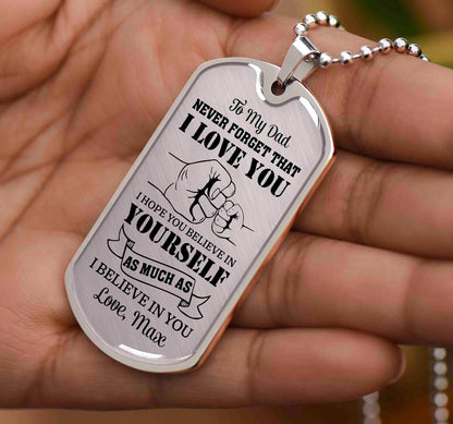 Sentimental dad necklace gift
