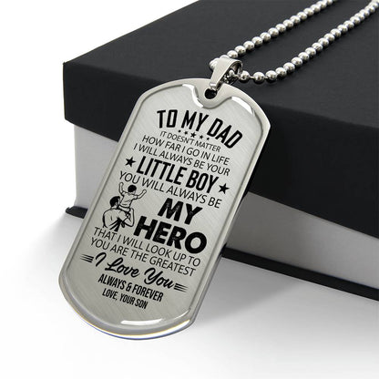 Dog Tag Necklace with Engraving