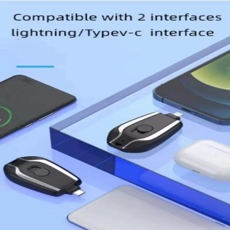 Oneplus 1500Mah Mini Keychain Power Bank Emergency Portable Charger Compatibility for Iphone Samsung Xiaomi Small Size Powerbank