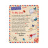 Love always dad keepsake blanket
