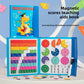 Montessori Fraction Learning Math Toy Magnetic Arithmetic Teaching Aids Wooden Book Educational Toys for Children Christmas Gift