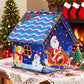 3D Wooden Puzzle Diamond Painting Kit: Gingerbread House DIY Craft with Sparkling Christmas Decorations - Snowman, Christmas Tree, Stocking. Home Desktop Art for Teens & Adults, Christmas Gift & Party Decor, Holiday Crafts,Festive Artwork,