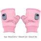 Electric Heating Gloves 360 Degree Heating Electric Heated Gloves Fingerless Touchscreen for Outdoor Hiking Cycling