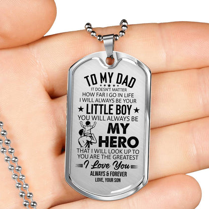 Dog Tag Necklace with Engraving