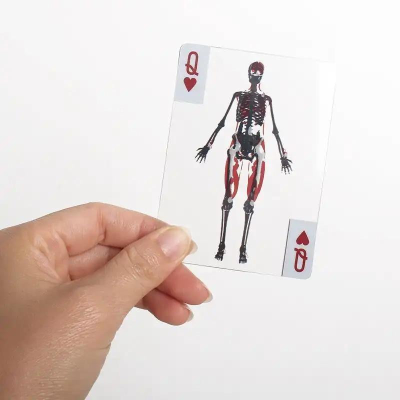 Human Anatomy Playing Card, 1 Box Skeleton Card, Body Organ Card, Party Game Card, Party Gift for Friend, Party Supplies, Halloween