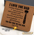 Personalized dad wallet with message
