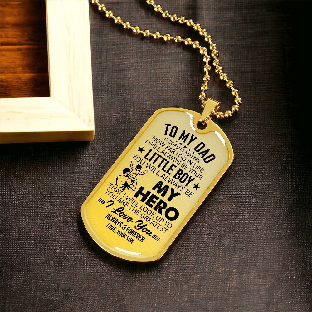 Dog Tag Necklace with Engraving