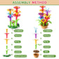 Flower Garden Building Toys with Storage Box,Building Flower Education Stem Project,Birthday/Christmas Toy Set