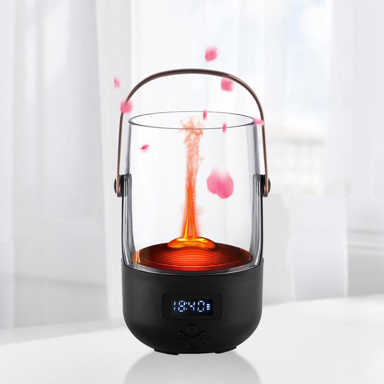 Transform Your Space with the Cozy Nights 200ML Vintage Flame Diffuser - Programmable Aromatherapy & Safety Auto-Off