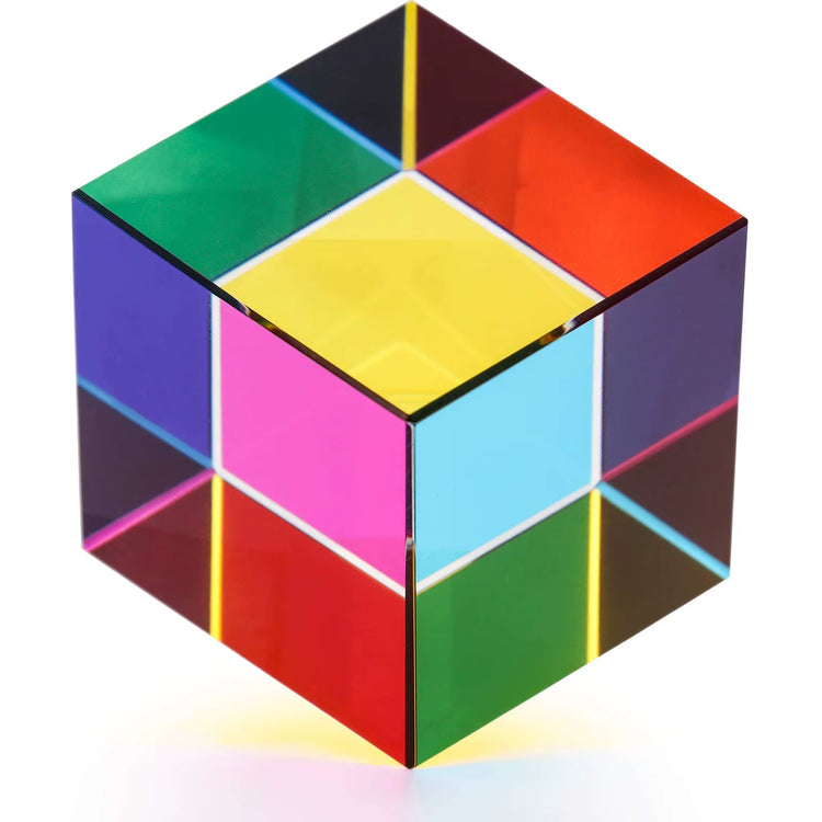 Color Cube Prism 30 50 60 40Mm Crystal Magic Cmy Cube