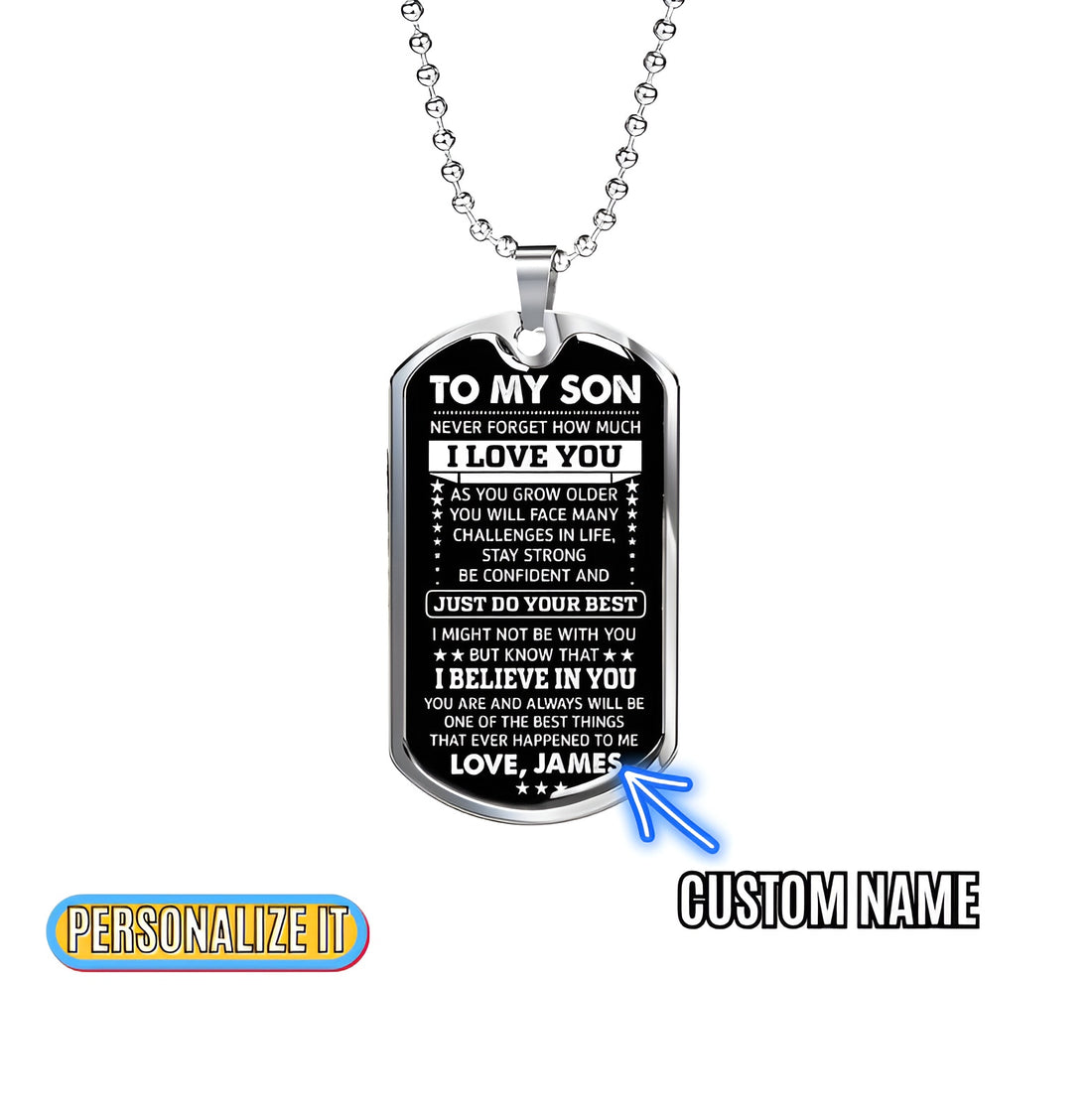 Father son keepsake necklace

